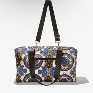 Alice & Olivia Regal Romance Sapphire Duffel Bag NWT